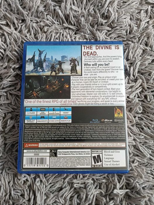 Divinity Original Sin 2 ps4