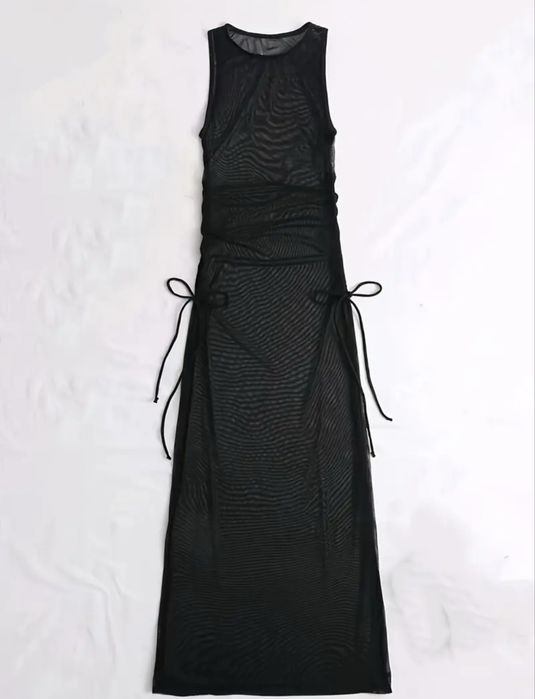 Сукня пляжна довга чорна