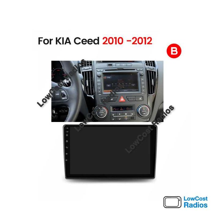 (NOVO) Rádio ANDROID 2DIN • KIA Ceed (2007 a 2012) • GPS WiFi BT | CARPLAY • ANDROID AUTO