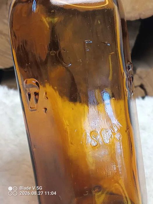 Brązowa butelka po truciznie gift