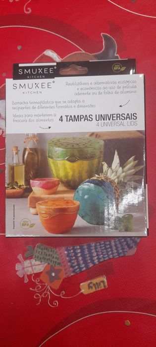 Conjunto 4 Tampas de Silicone Universais Smukee