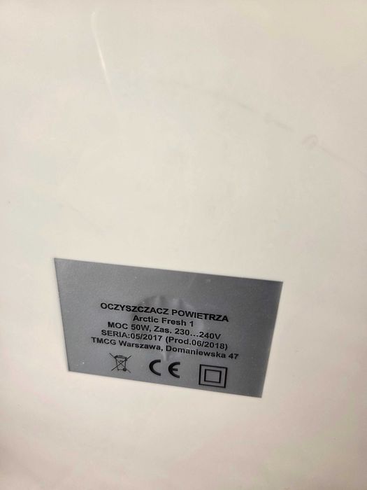 Oczyszczacz powietrza Arctic Fresh 1 z jonizacją – Zadbanym, OKAZJA!