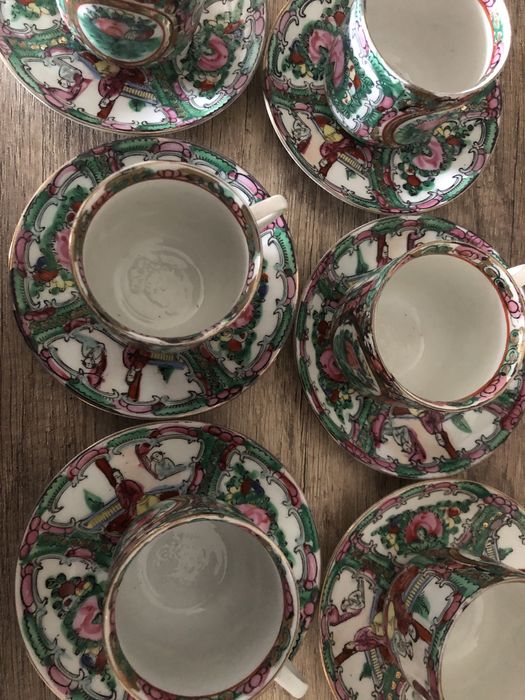 6 chávenas café com fundo cara da chinesa(Novas)