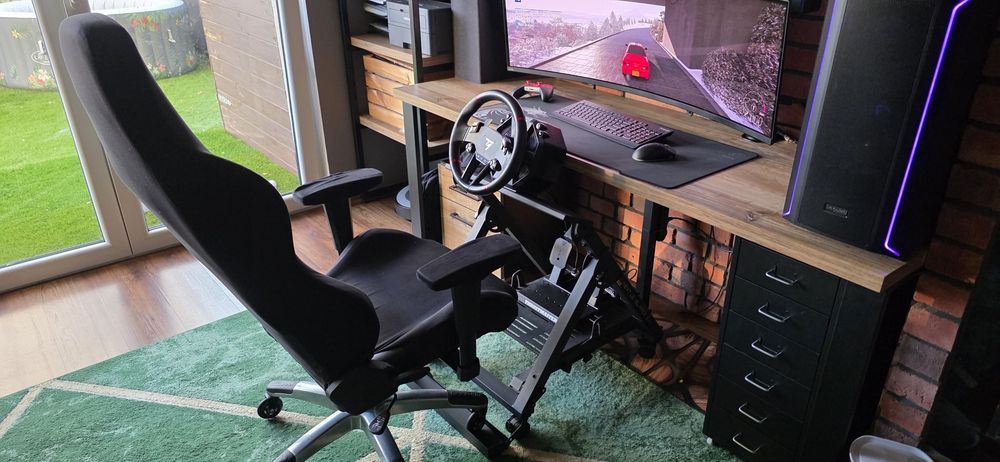 Thrustmaster T598-X + Next Level Racing 2.0 NLR-S023 + NLR-A007 jak nowy, GWARANCJA
