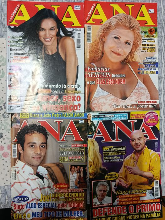 28 revistas  'ANA'  e  'MARIANA'