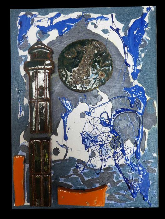 Quadros cerâmicos com o motivo de Cacilhas  e Almada