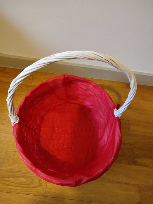 Cesto em verga branco