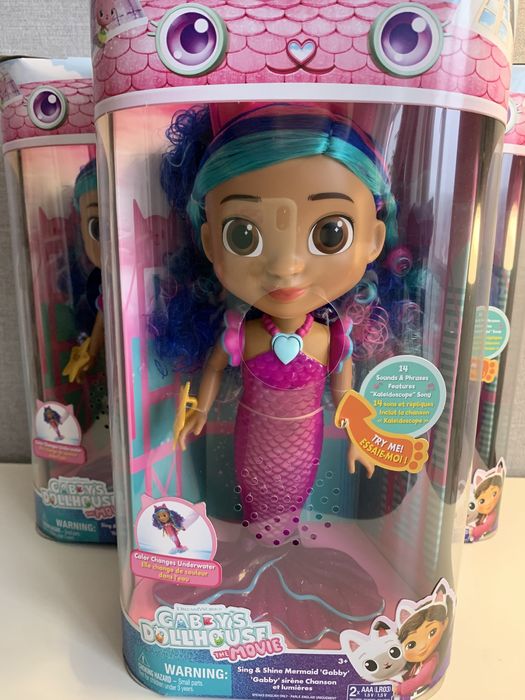 Інтерактивна лялька Габбі Габі Будинок Габбі Русалонька Співай та сяй