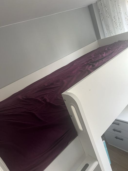 Ikea smastad lozko piętrowe z szafa i biurkiem