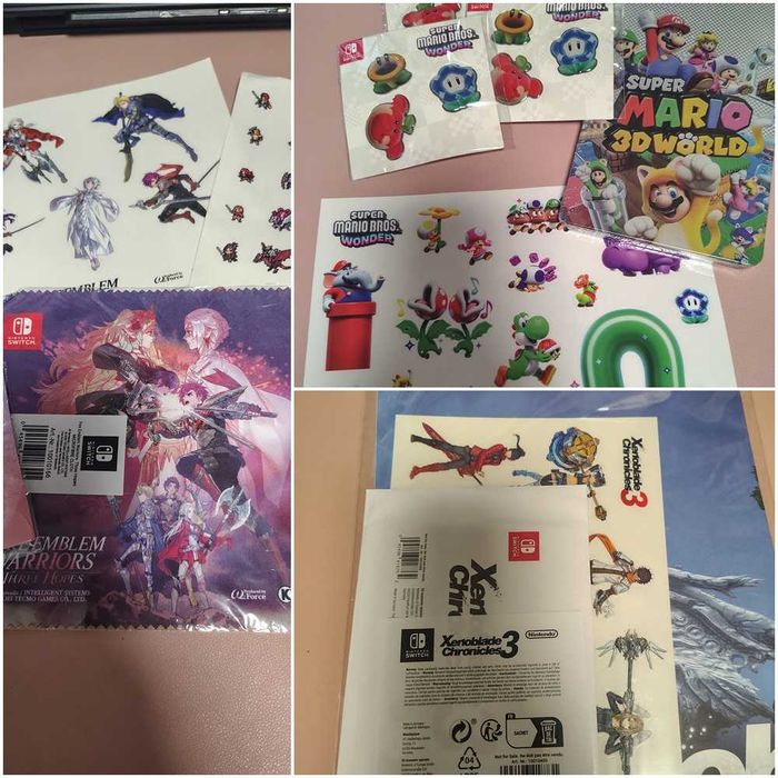 Różne plakaty, dodatki z gier(Pokemon,Zelda,Mario i inne)
