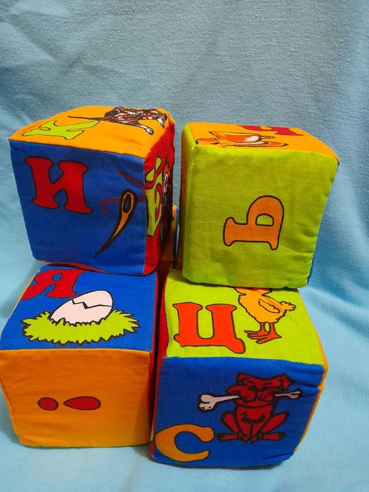Набір м'яких кубиків , 6 шт для малят
