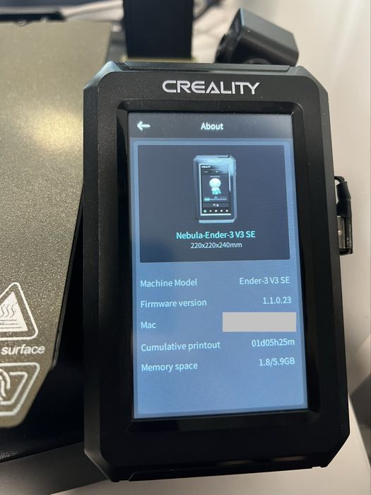 Creality Ender 3 v3 SE (+nebula pad, cam)