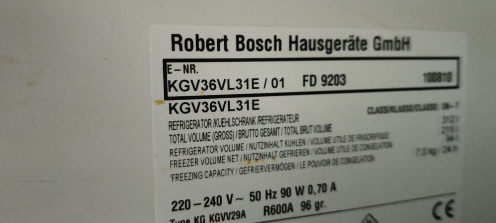 Lodówka BOSCH KGV36VL31E