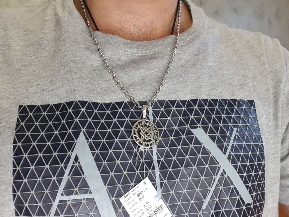 Срібний кулон підвіс амулет оберіг Сварог срібло 925