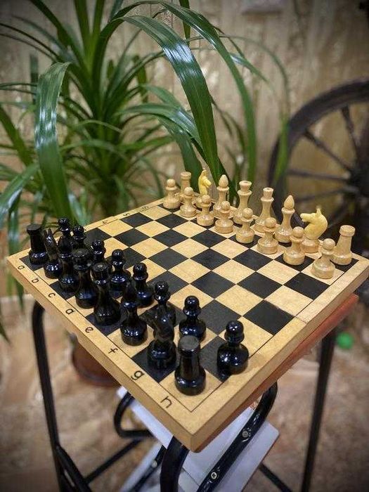 Вінтаж! радянські шахи натуральне дерево шахматы гра настільна