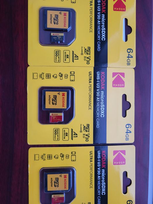 Kodak 64gb, micro sd flesh, нові