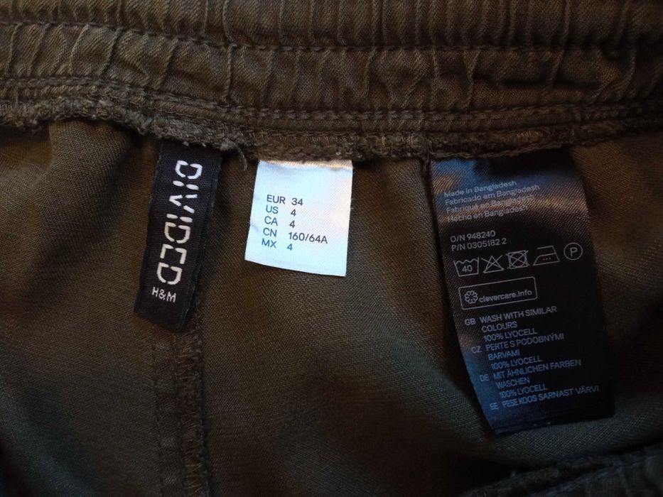 Szorty khaki H&M rozm.34