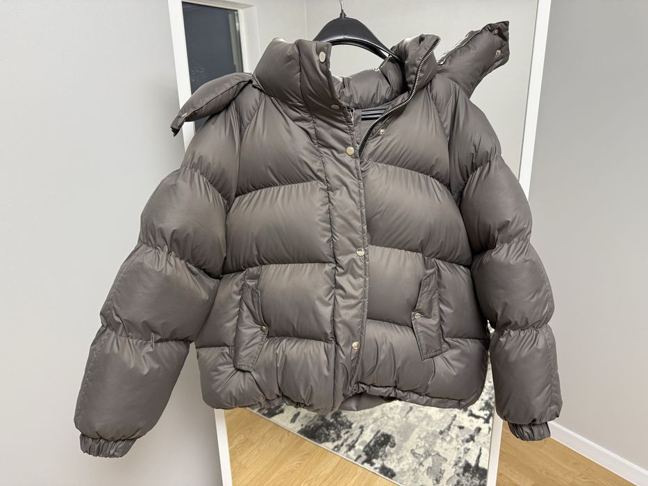 Пуховик оверсайз пуфер капучино