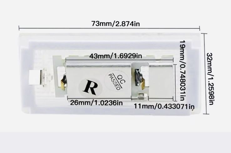 Led подсветка номера BMW E46 4D 5D Touring Освітлення мото