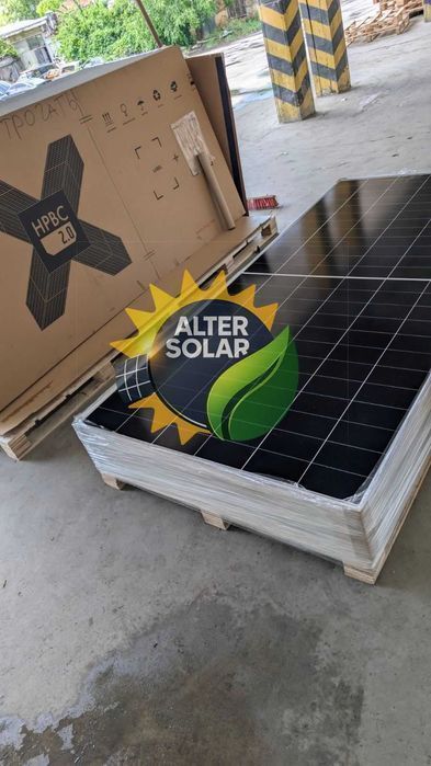 ‼️‼️110$НОВЕ ПОКОЛІННЯ Сонячних панелей LONGI Solar 655Вт Hi-MO 9, LR8-66HYD-650M, двосторонні, ККД 24.4%