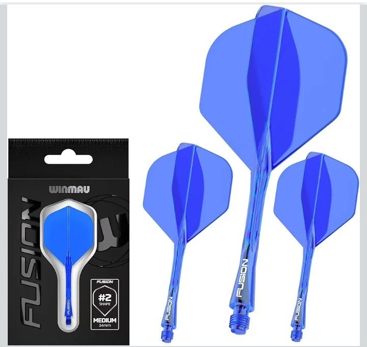WINMAU  fusion Darts - Zintegrowany System piórka + shafty
