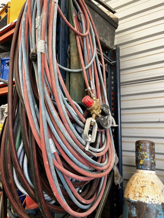 Butle tlen + acetylen + wozek + węże