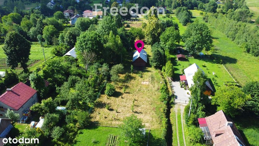 Działka 50ar z domem i Mpzp – gmina Dukla