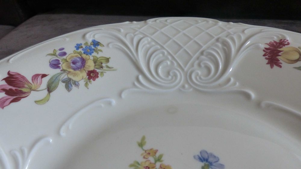 duży talerz dekorowany niemiecka porcelana