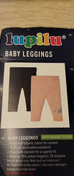 NOWE legginsy spodenki dziewczęce Lupilu 74\80 2-pak
