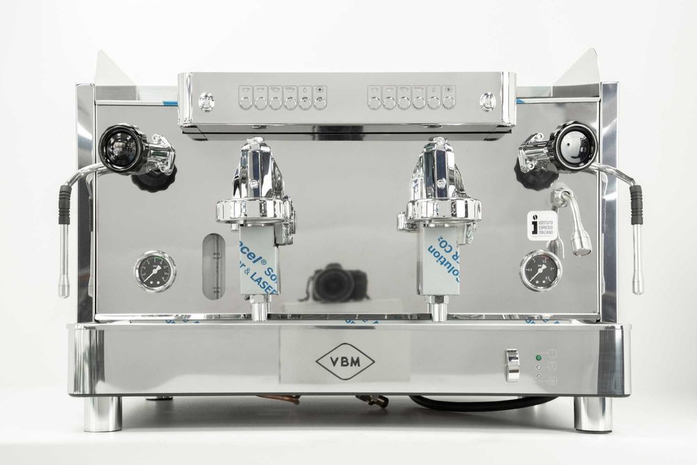 Нова профісійна Італійська кавоварка VBM ELECTRONIC HX 2GR Steel
