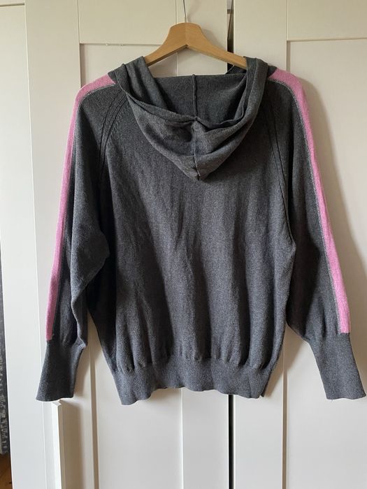 Bawełniana dzianinowa bluza z kaszmirem bluza z kapturem kaszmirowa