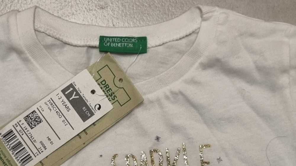 Koszulka z długim rękawem Benetton 82 cm