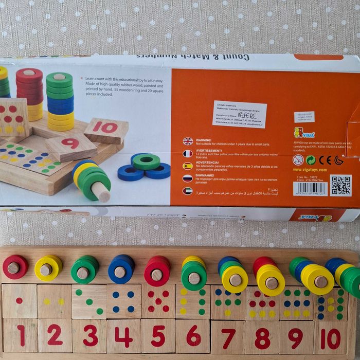 Zabawka edukacyjna Licz i dopasuj liczby Viga