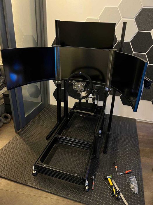Кокпіт, Тріпл скріни, Ковши для сімрейсинга Fanatec, Trastmaster