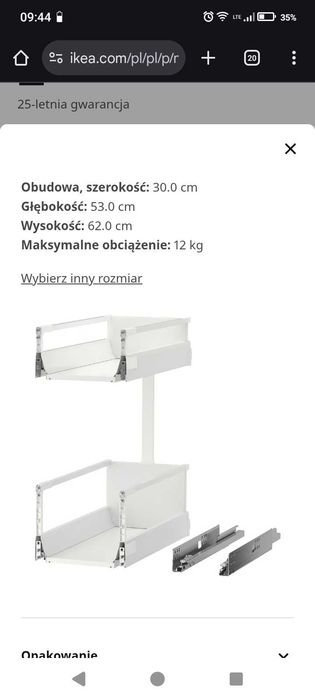 Ikea 304.170.40 w tej cenie 2komplety