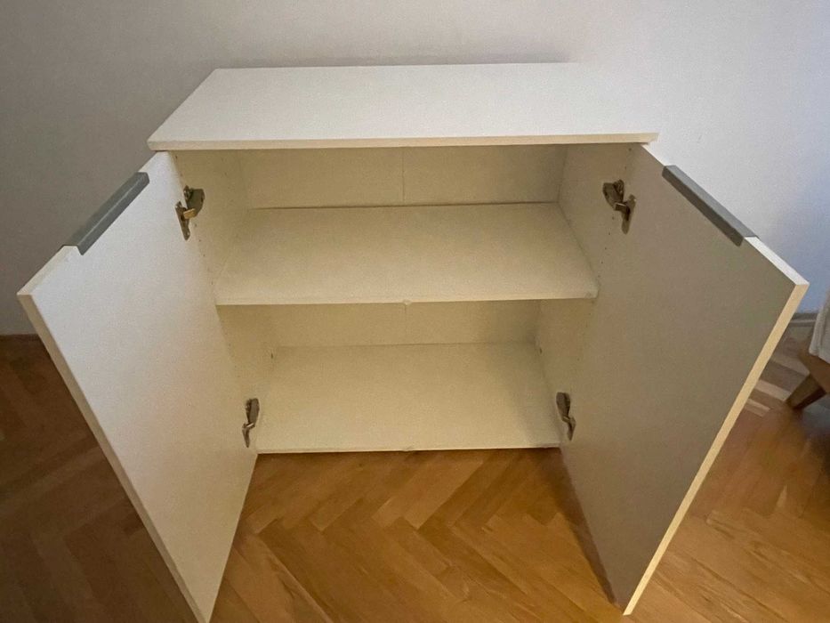 Biała szafka / komoda z półkami Bauhaus Wys 81 G41 S79 Stan bdb!