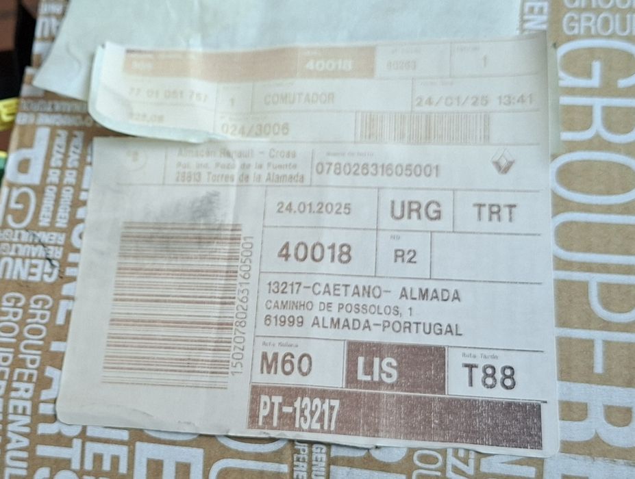 Fita de Airbag Clio II fase III nova