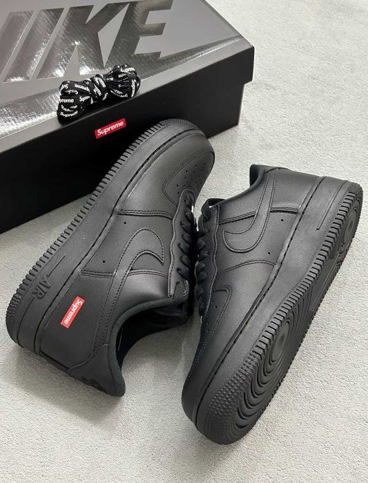 Nike AirForce 1 Low Supreme Czarne 42