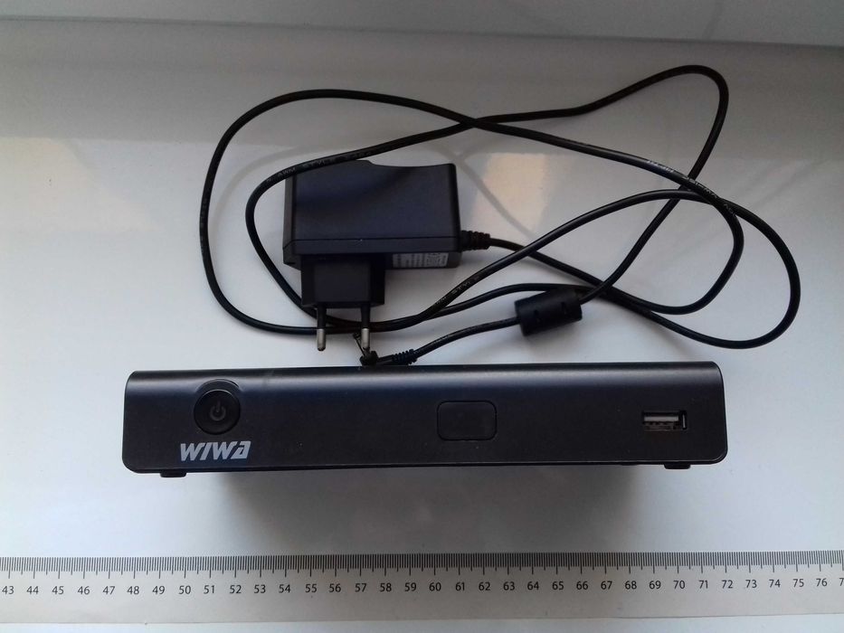 Dekoder STB Wiwa HD 80 bez pilota, DVB-T2 używany działający, USB, HDM