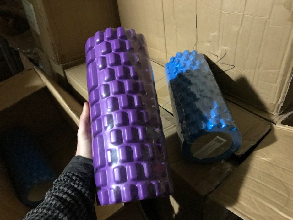 Ролик/Валик/Роллер массажный для йоги, спины и ног массажер EVA OSPORT