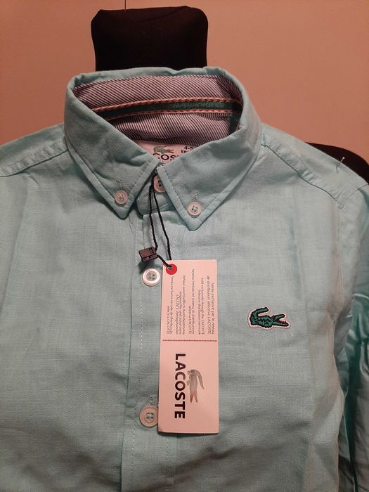 Komplet dla chłopca Lacoste koszula + Armani polo