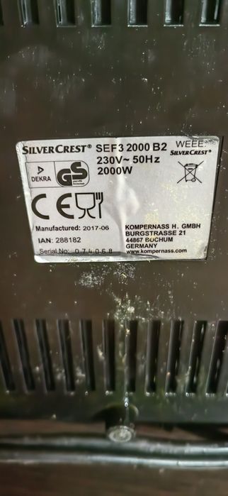Frytkownica SilverCrest 2000W