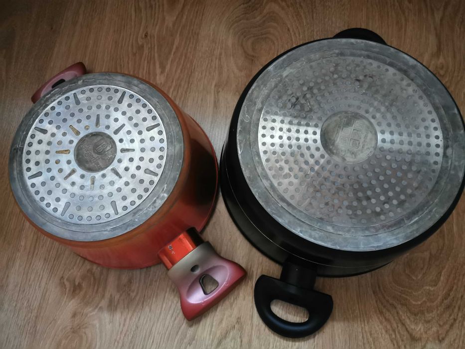 Zestaw kuchenny, używany 5 szt. z aluminium do indukcji. Sprzedam :