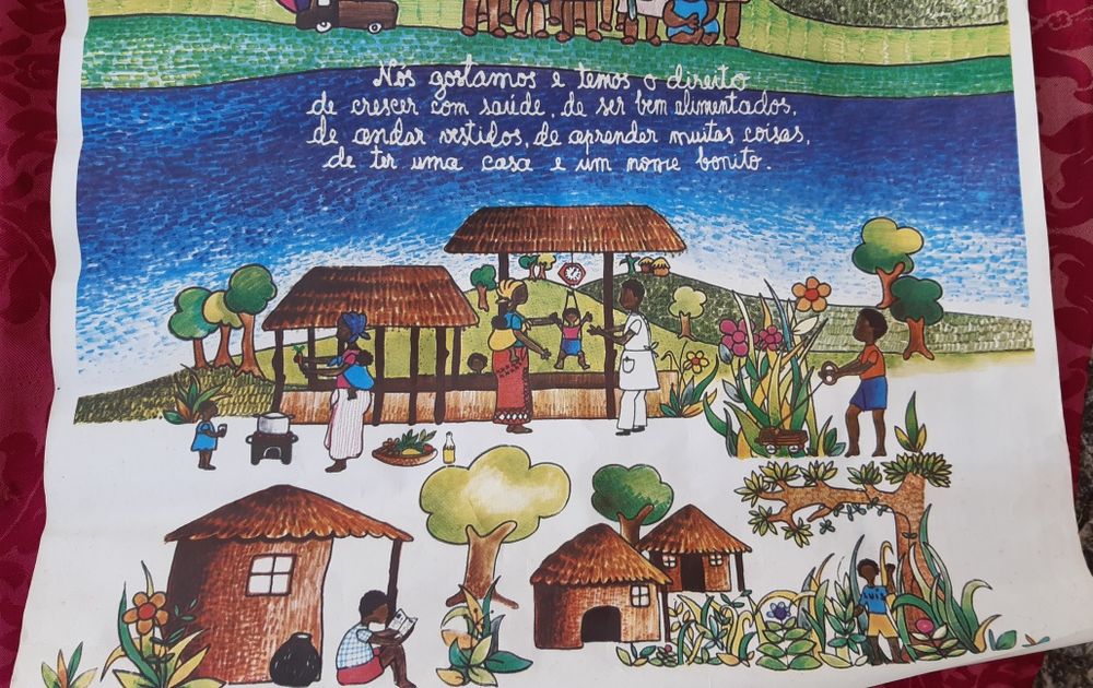 Poster/cartaz de Moçambique Dia Mundial da Criança