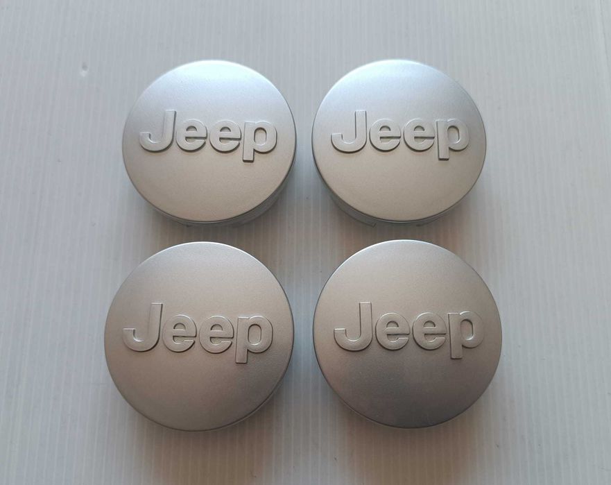 Centros/tampas de jante completos Jeep com 55, 60, 64 e 68 mm