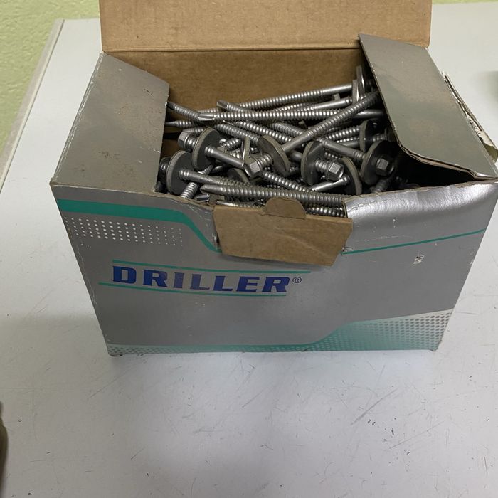 100 parafusos inox com anilha autorroscantes
