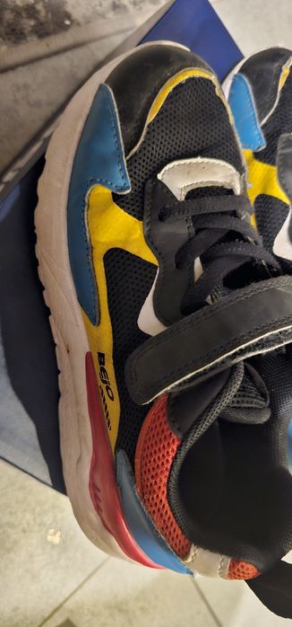 35 buty adidasy bejo agepi jr czerwno niebieskie