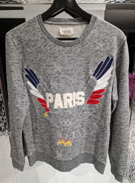 Bluza BWGH 36 szara melanż Paris skrzydła