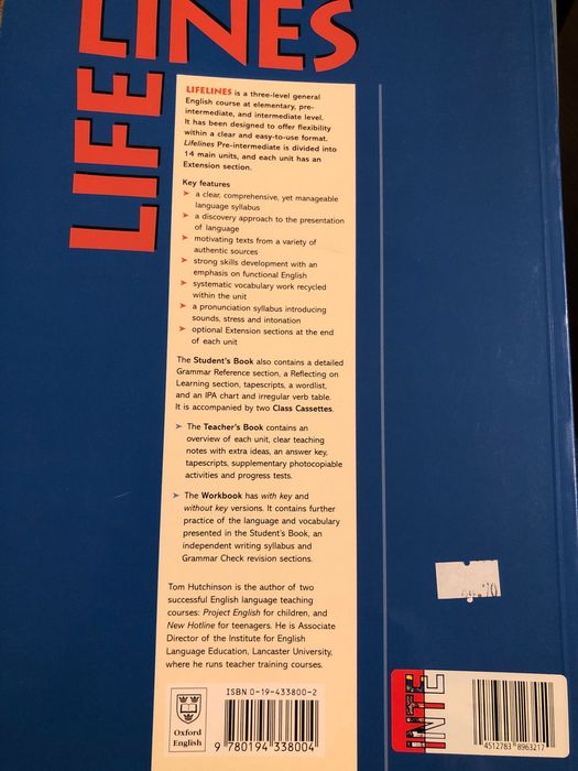 Life Lines pre-intermediate Student’s Book