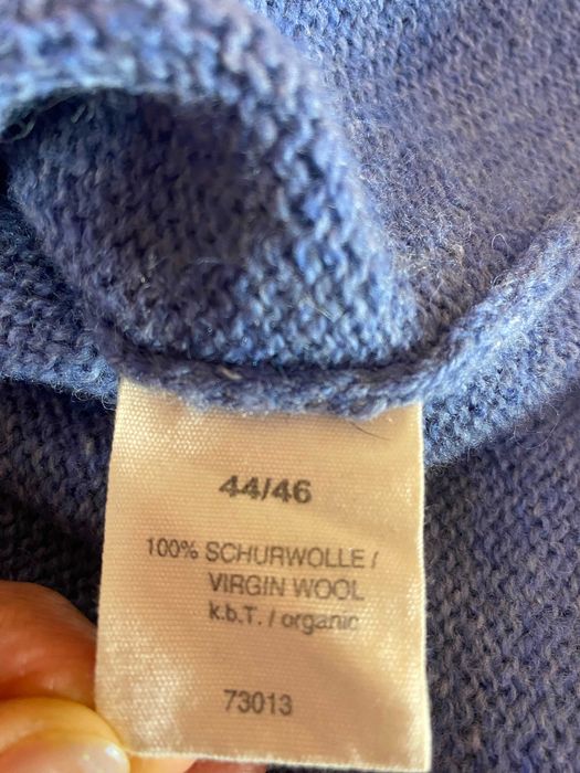 Джемпер Waschbär Німеччина із органічної вовни блакитний 44/46